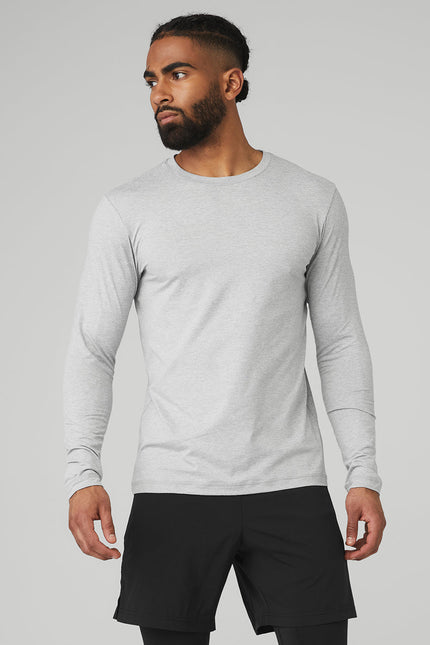 Conquer Reform Crewneck Long Sleeve - Athletic Heather Grey