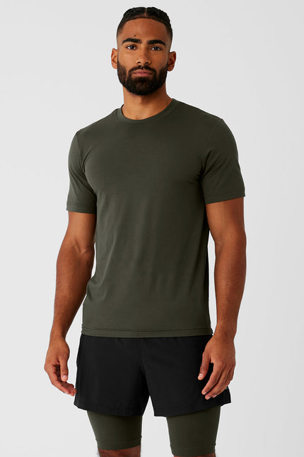 Conquer Reform Crewneck Short Sleeve - Stealth Green