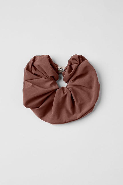 Bead It Oversized Scrunchie - Chestnut